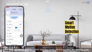 Détecteur de mouvement RS485, montage encastré intelligent 24 GHz
